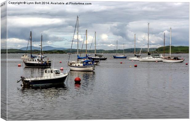  Crinan Harbour Canvas Print by Lynn Bolt