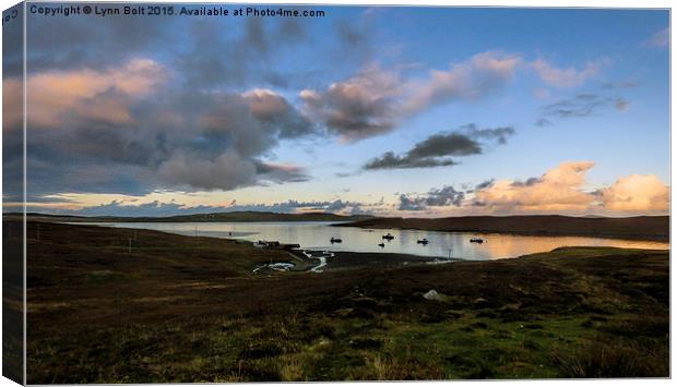  Evening Light in the Shetland Isles Canvas Print by Lynn Bolt