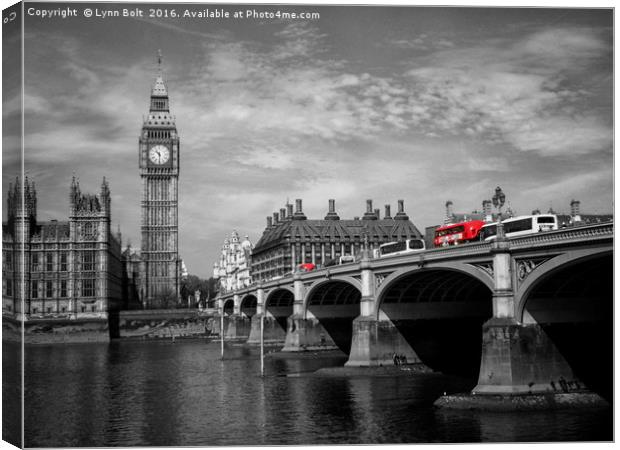 Westminster Bridge and Big Ben Canvas Print by Lynn Bolt