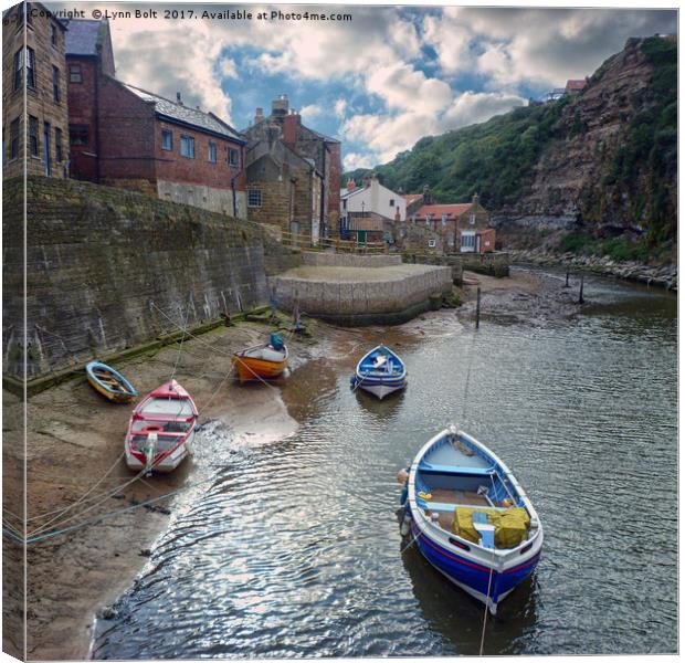 Staithes North Yorkshire Canvas Print by Lynn Bolt