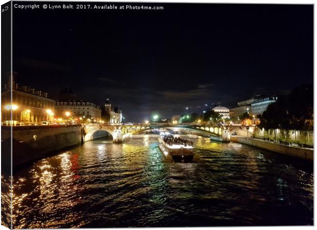 Paris at Night Canvas Print by Lynn Bolt