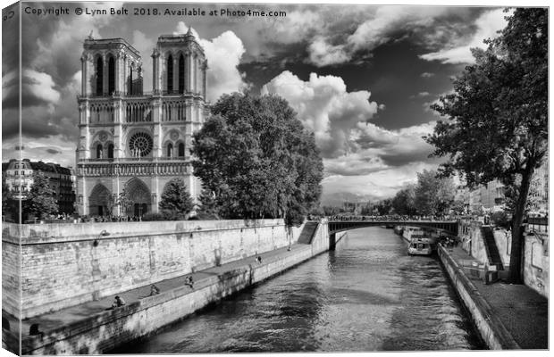 Notre Dame Cathedral Paris Canvas Print by Lynn Bolt