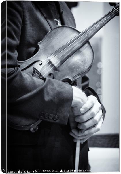 The Violinists Hands Canvas Print by Lynn Bolt