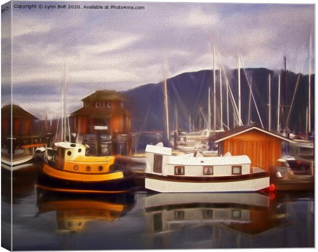 Houseboats Canvas Print by Lynn Bolt