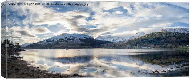 Winter on Loch Goil Canvas Print by Lynn Bolt