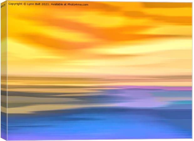 Abstract Seascape Canvas Print by Lynn Bolt