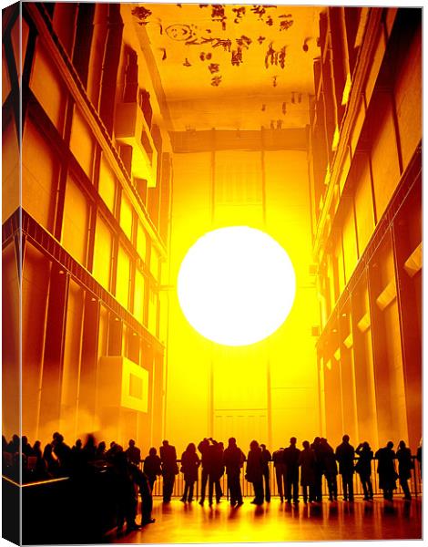Tate Modern Sun Canvas Print by Steve Brand