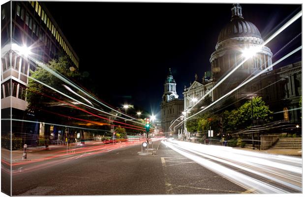 Middle of the Road Canvas Print by Lee Martin