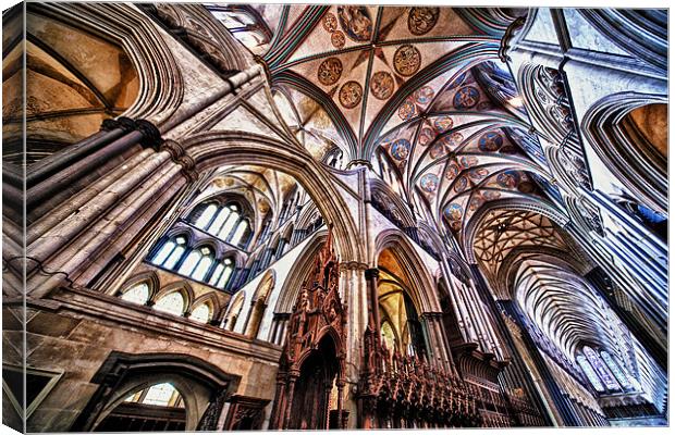 Salisbury Cathedral Canvas Print by Lee Martin