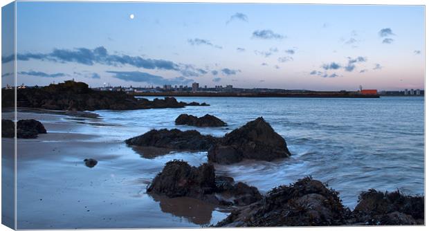 Aberdeen harbour at dawn Canvas Print by alan bain