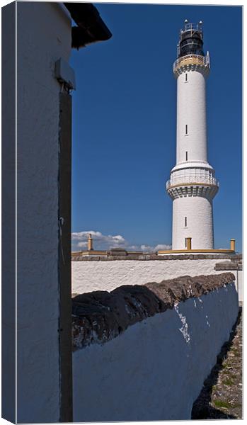 Girdleness Lighthouse, Aberdeen Canvas Print by alan bain