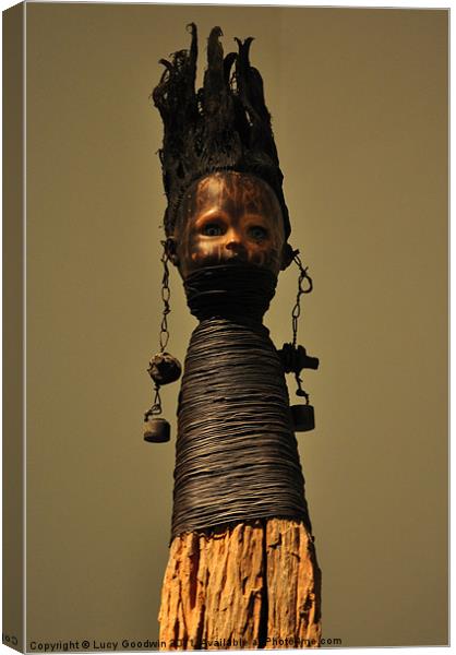 African sculpture Canvas Print by Lucy Goodwin