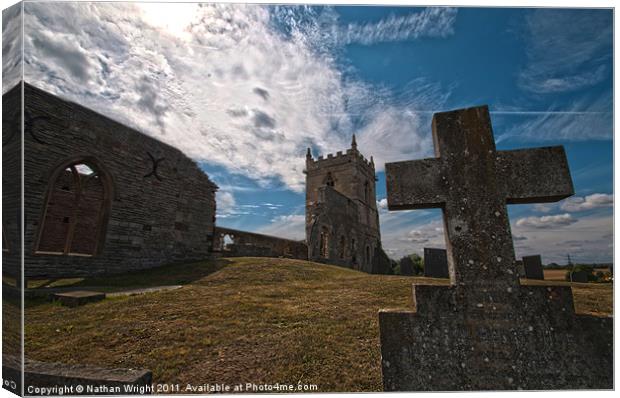 Summer Ruin Canvas Print by Nathan Wright