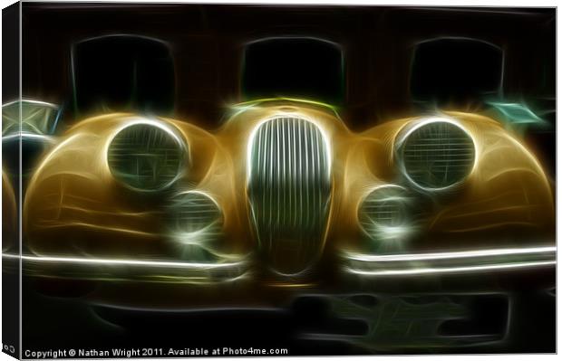 Old Jag sports Canvas Print by Nathan Wright