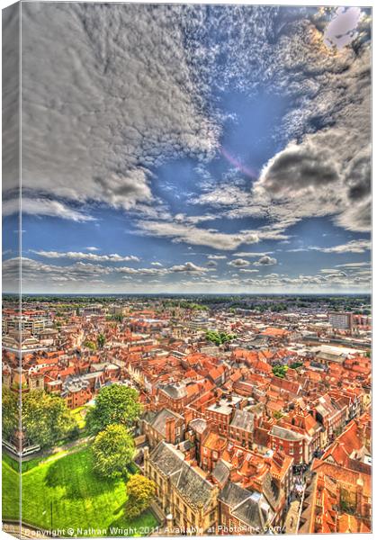 York from above Canvas Print by Nathan Wright