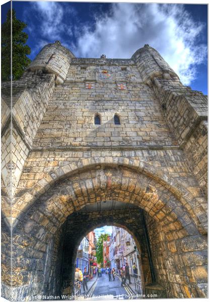 York archway Canvas Print by Nathan Wright
