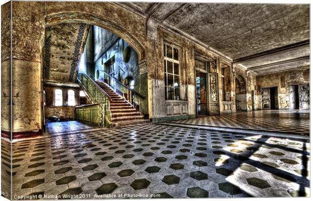 Stairs and tiles Canvas Print by Nathan Wright