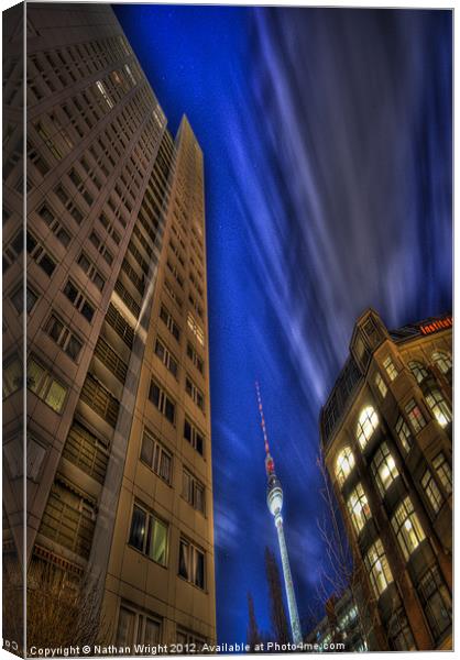 TV tower in the middle Canvas Print by Nathan Wright