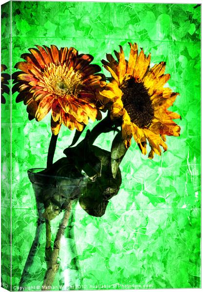 Creative blumen Canvas Print by Nathan Wright