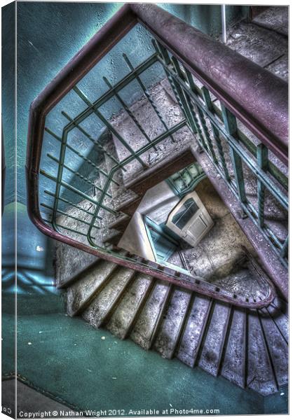 Crazy Stairs Canvas Print by Nathan Wright