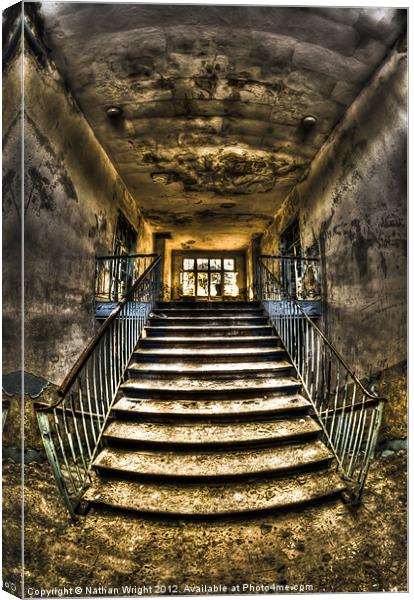 Forgotten stairs Canvas Print by Nathan Wright