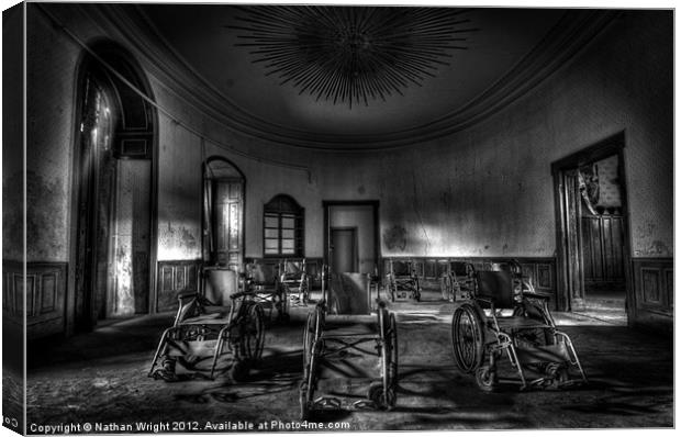 Wheelchairs are us Canvas Print by Nathan Wright