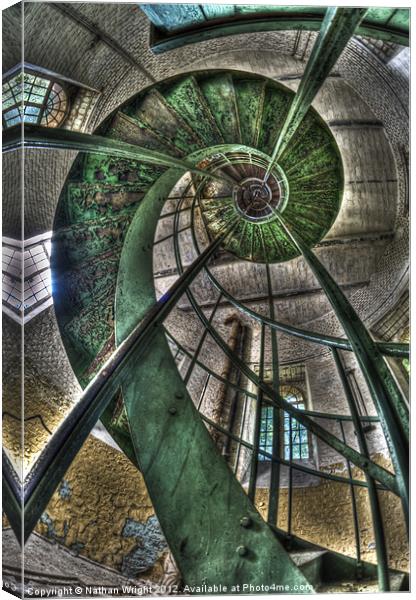 Spiralling out of control Canvas Print by Nathan Wright
