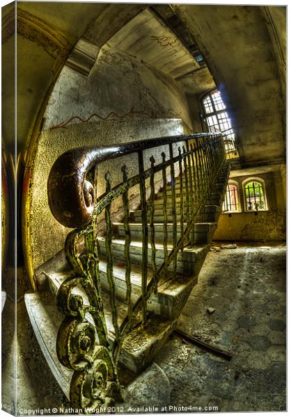 Hand rail Canvas Print by Nathan Wright