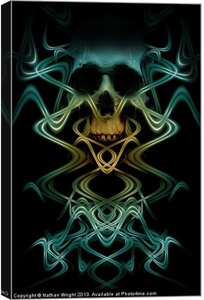 Abstract death Canvas Print by Nathan Wright