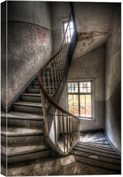 RIP to the stairs Canvas Print by Nathan Wright