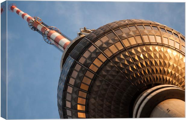 TV tower large Canvas Print by Nathan Wright