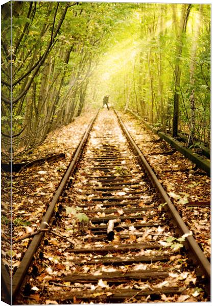 Light at the end of the line Canvas Print by Nathan Wright