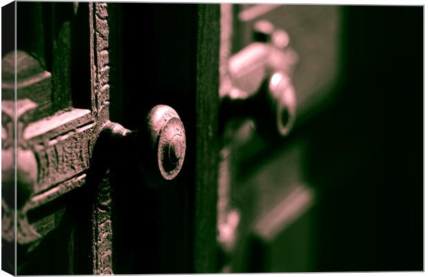Old door handle Canvas Print by Nathan Wright