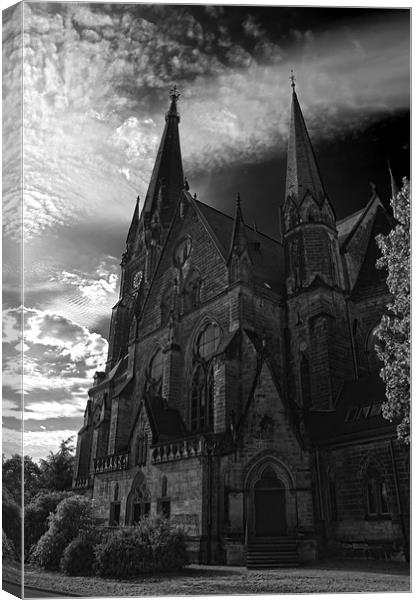 Black Church Canvas Print by Nathan Wright