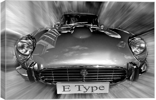 E-type Jag Canvas Print by Nathan Wright