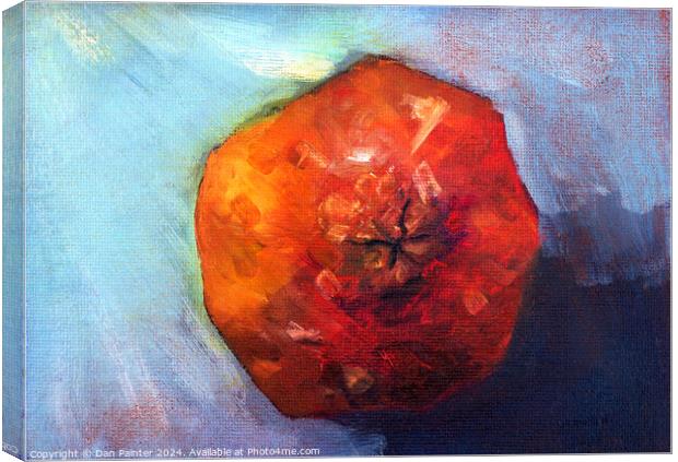 Pomegranate - oil painting Canvas Print by Dan Painter