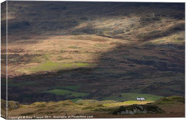 Cottage at Moel Siabod Canvas Print by Rory Trappe