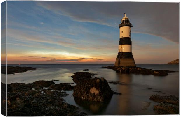Noctilucent clouds at Penmon Canvas Print by Rory Trappe