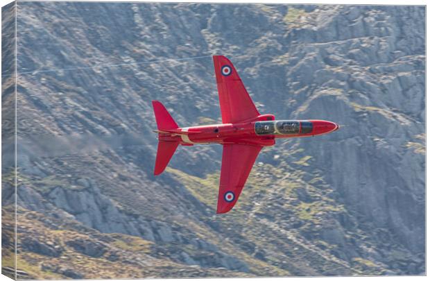 Red Arrows in the Ogwen Valley Canvas Print by Rory Trappe