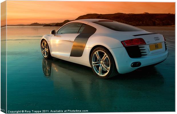 R8 on the beach 2 Canvas Print by Rory Trappe