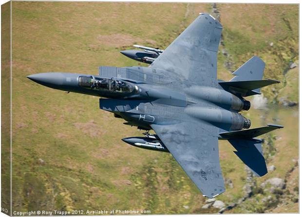 An F15 training in Wales Canvas Print by Rory Trappe