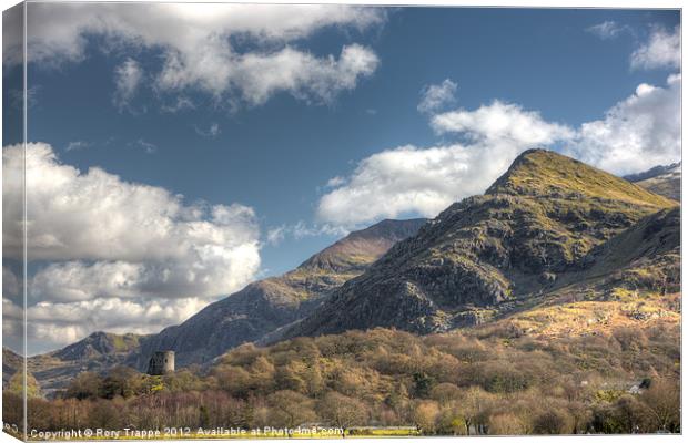 Dolbadarn castle Canvas Print by Rory Trappe