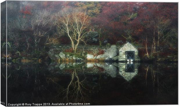 Dinas boathouse Canvas Print by Rory Trappe