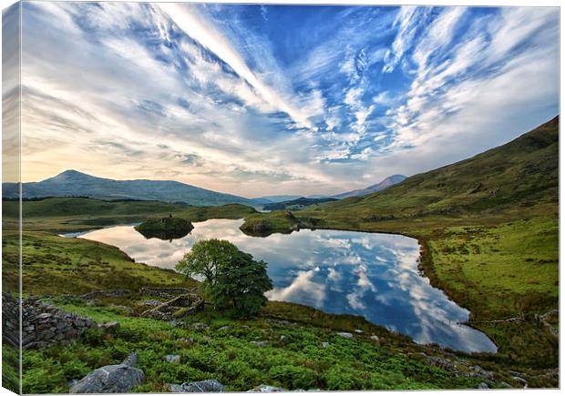  Llyn Dywarchen Canvas Print by Rory Trappe