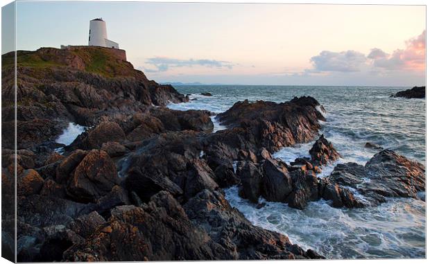  Llanddwyn lighthouse Canvas Print by Rory Trappe