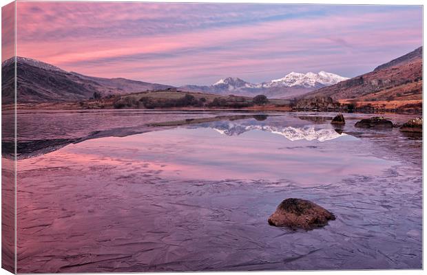  A reflection of Snowdon Canvas Print by Rory Trappe