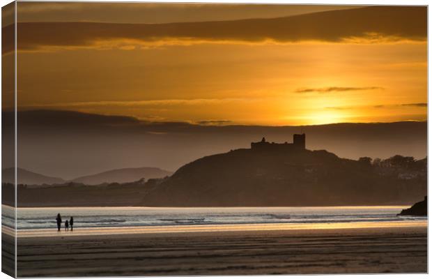 Criccieth sunset Canvas Print by Rory Trappe