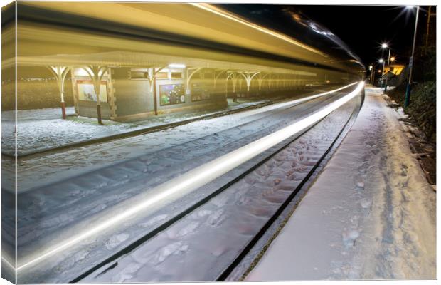 Train into station Canvas Print by Rory Trappe