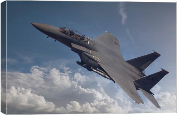 F15 climbing Canvas Print by Rory Trappe
