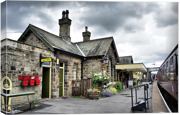 Embsay Station Canvas Print by Jacqui Kilcoyne